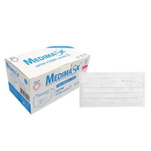Medimask (white) หน้ากากอนามัยทางการแพทย์ level1 MED-CON (Box/50s)(สีขาว)